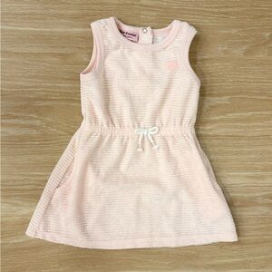 Juicy Couture Baby Pink Terry Cloth Dress Size 18M Sleeveless Beach Pool Summer